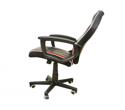 Imagem 446 Cadeira Gamer com Base Revestida e Inclinação, Preta/Vermelha HC-2594 Vermelho
