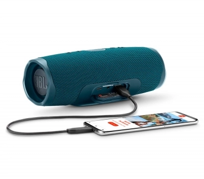Imagem 902 Caixa de Som Bluetooth Charge 4 Azul JBL à Prova d´água, carregador para celular