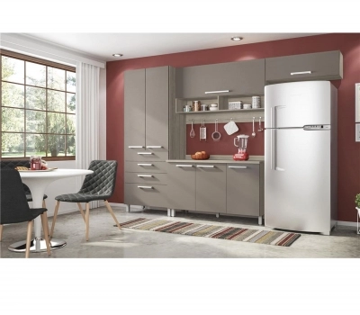 Cozinha Bartira Topázio (ex-Carla Plus) com 7 Portas e 4 Gavetas Leilão Cozinha Bartira Topázio (ex-Carla Plus) com 7 Portas e 4 Gavetas