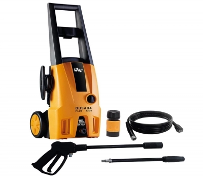 Imagem 1057 Lavadora de Alta Pressão Wap Ousada Plus 2200 com Trava de Segurança 1750 PSI - Laranja/Preta