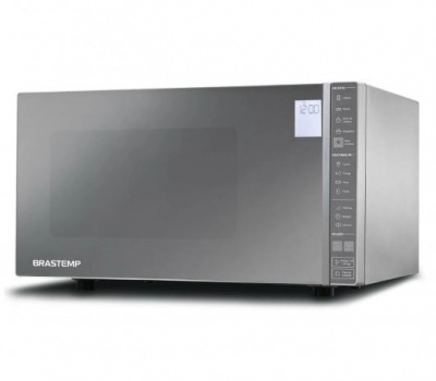 Imagem 407 Micro-ondas Brastemp 32 Litros cor Inox Espelhado com Painel Integrado
