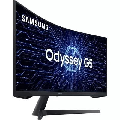 Imagem 49973 Monitor Gamer Samsung Odyssey G5 34 pol. VA Curvo Wide 165 Hz 2K QHD 1ms, FreeSync Premium HDR10 HDMI/DisplayPort - LC34G55TWWLXZD