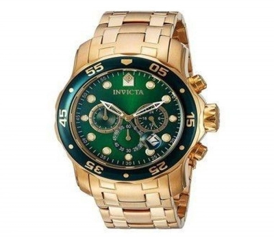 Relógio Invicta Pro Diver 0075 Dourado Masculino Leilão Relógio Invicta Pro Diver 0075 Dourado Masculino