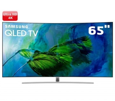 Imagem 1536 Smart TV QLED 65 UHD 4K Curva Samsung Q8C QPicture com Pontos Quânticos, HDR1500, QStyle, Design 360, One Connect, QSmart, HDMI e USB