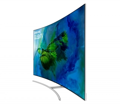 Imagem 1536 Smart TV QLED 65 UHD 4K Curva Samsung Q8C QPicture com Pontos Quânticos, HDR1500, QStyle, Design 360, One Connect, QSmart, HDMI e USB