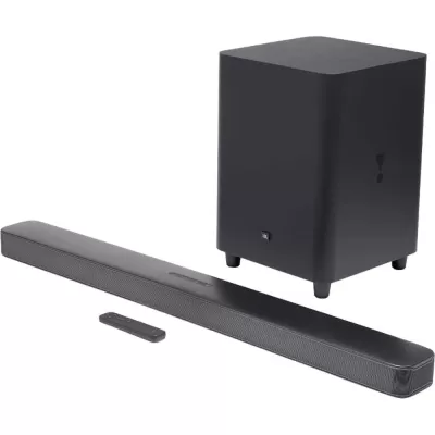 Soundbar jbl Surround 5.1 com Subwoofer de 10 Pol. 325 Wats True hdmi 4K - Bivolt